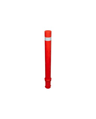 Paindlik punane fikseeritud tõkkepost 1060 mm