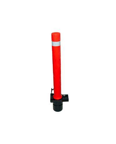 Paindlik punane eemaldatav tõkkepost 1060 mm