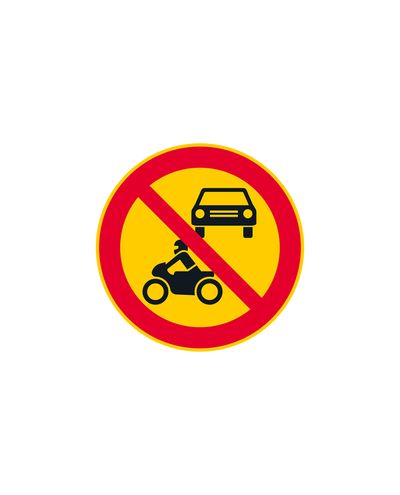 C2 Mootorsõidukiga juhtimine keelatud, alumiinium (R2 kile / ELY manus)