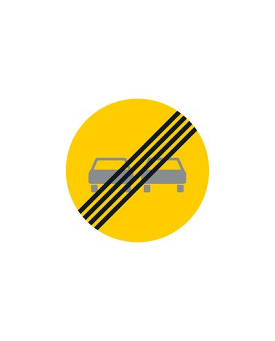 C29 Möödasõidu keelumärk Otsad, alumiinium (R2 kile / ELY manus)
