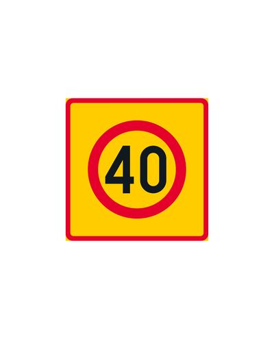 C34 Kiirusepiirangu tsoon 50, alumiinium (R2 kile / ELY kinnitus)