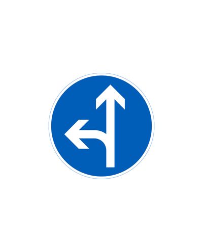 D1.7 Kohustuslik sõidusuund, alumiinium (R1 kile / ELY kinnitus)
