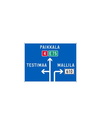 F3 Sõidureaspetsiifiline navigatsioonitahvel