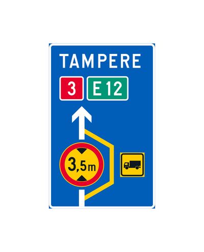 F4.1 Ümbersõidu suuna tahvel