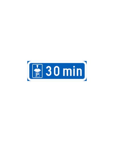 H19.2 Parkimisaja alguse näitamise kohustus, alumiinium (R2 foolium / ELY kinnitus)